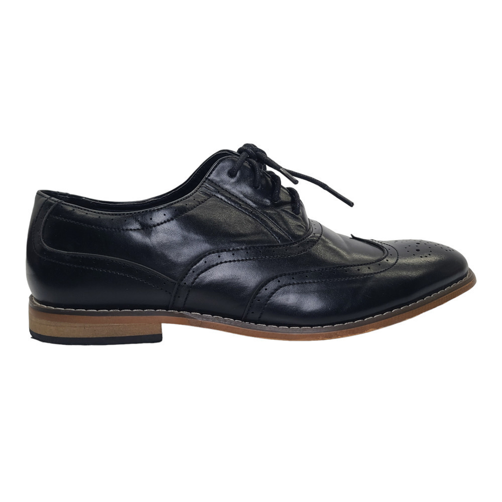 Stacy Adams Dunbar Casual Black Wingtip Oxford Dress Shoe Men's 7M